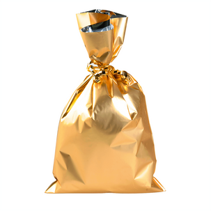 Sachet cadeau, mat, doré, 20 x 35 cm