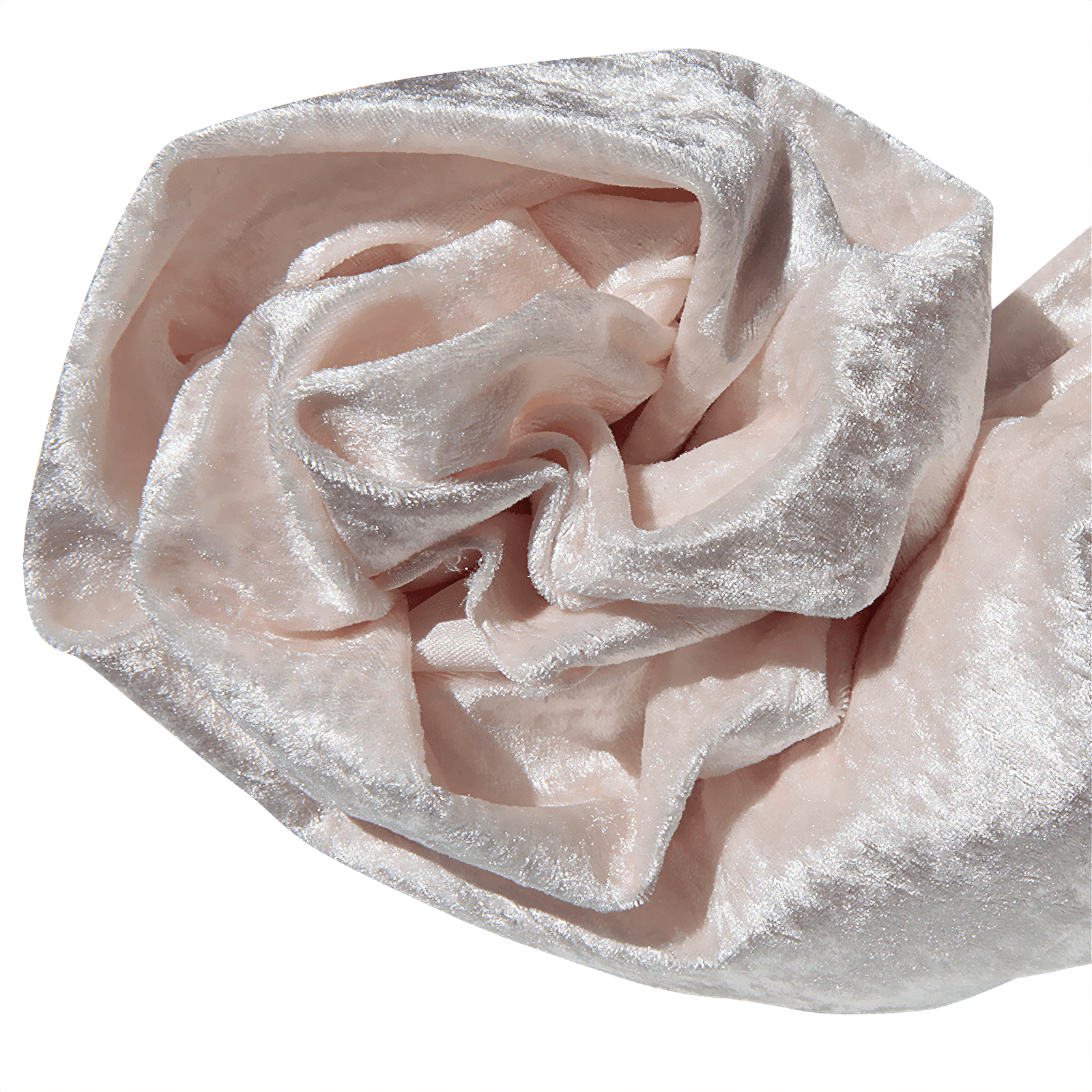 Panne velvet width 150 cm, ivory - 1