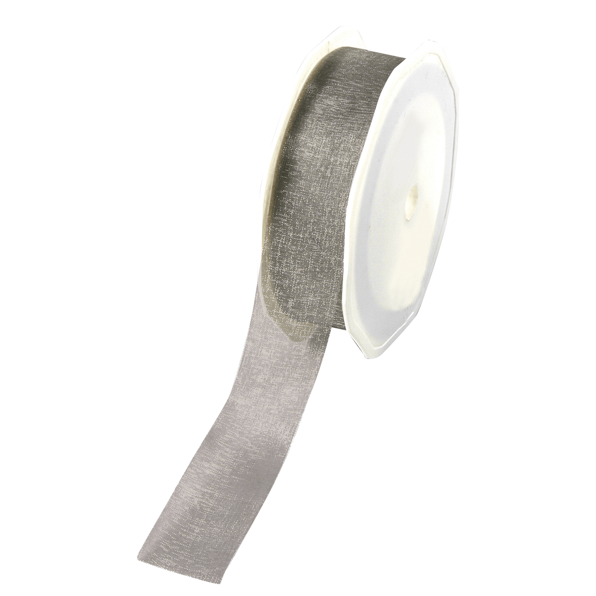 Cinta de chifón, anchura 25 mm, plata - 0