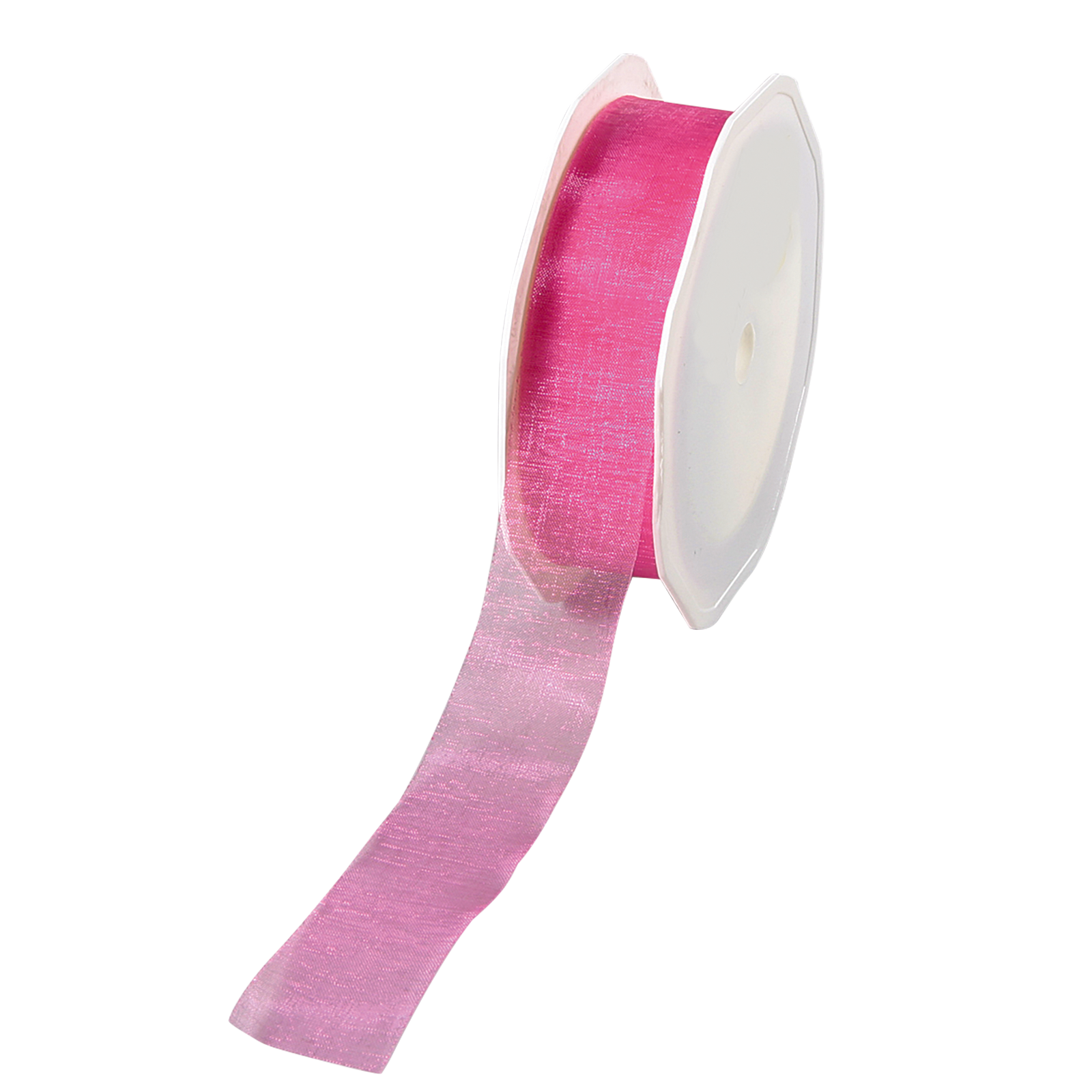Chiffon ribbon pink width 25 mm - 0