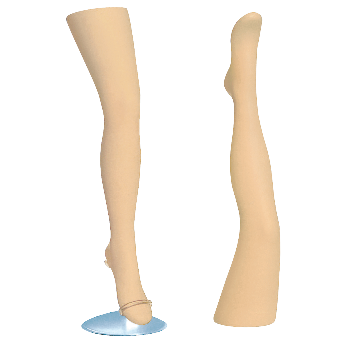 Damen-Strumpfbein 74 cm hell - 2 Damen-Strumpfbein 74 cm hell - 2