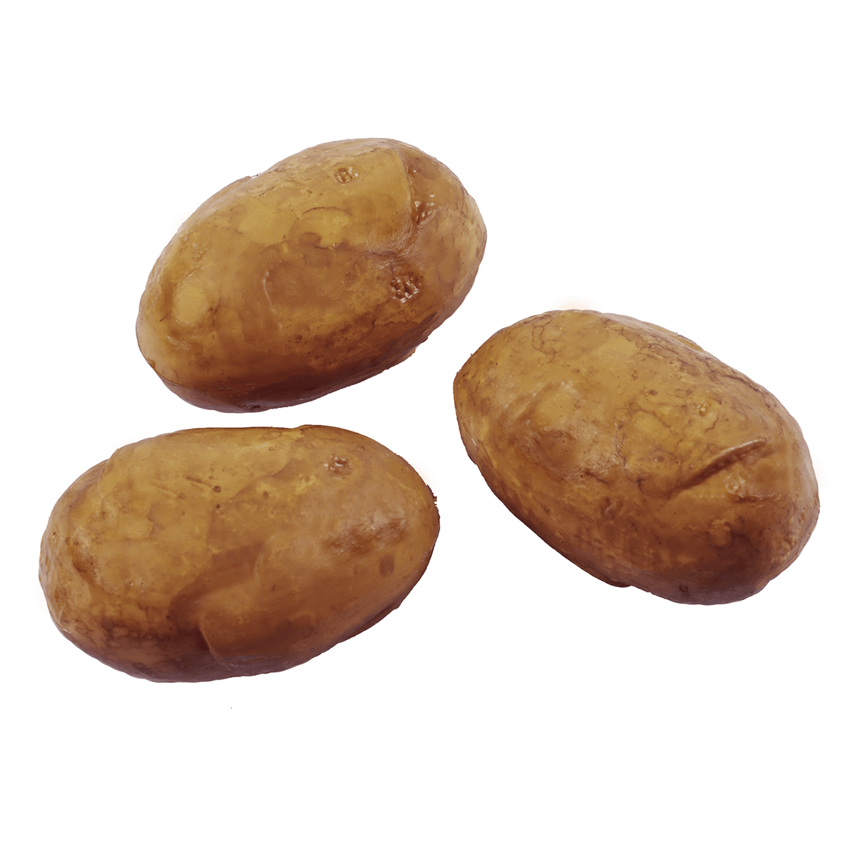 Pomme de terre aliment factice 11 cm, 3 pièces - 0