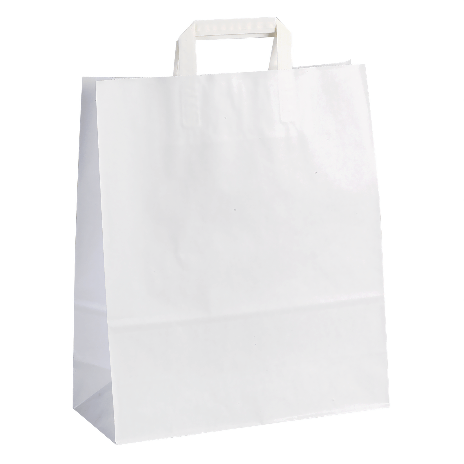 Papiertragetasche, weiß, 32 x 44 + 17 cm 250 Stück - 0 Papiertragetasche, weiß, 32 x 44 + 17 cm 250 Stück - 0