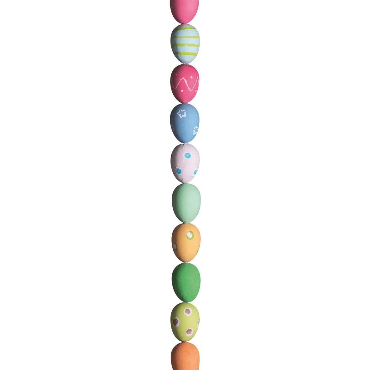 Cadena decorativa con huevos de Pascua coloridos patrón, 180 cm - 2