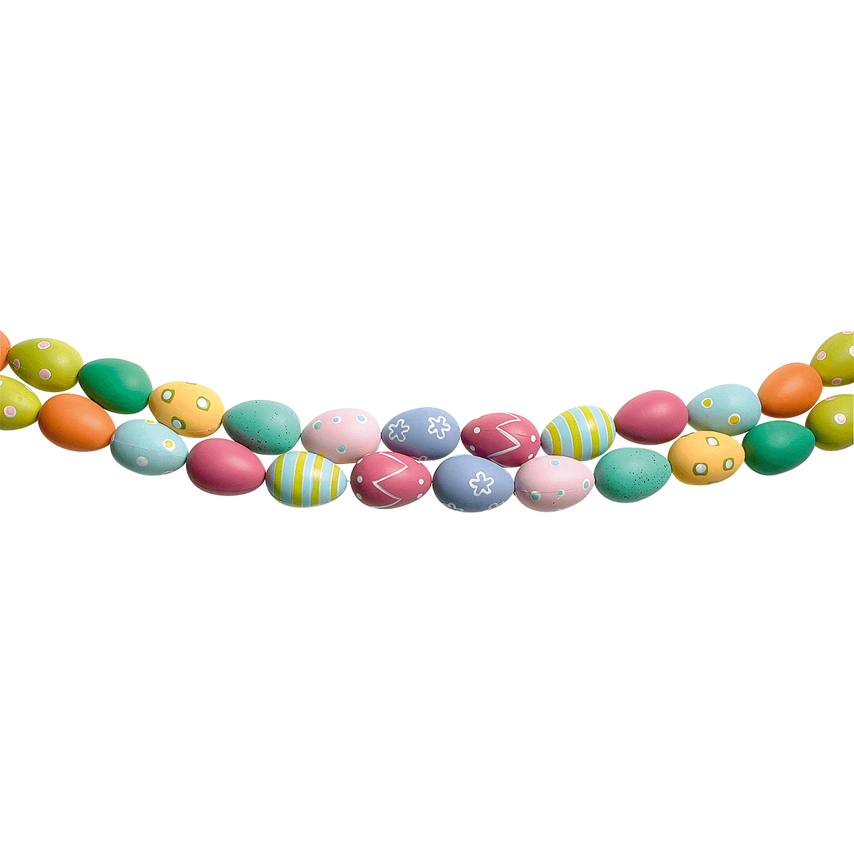 Cadena decorativa con huevos de Pascua coloridos patrón, 180 cm - 3