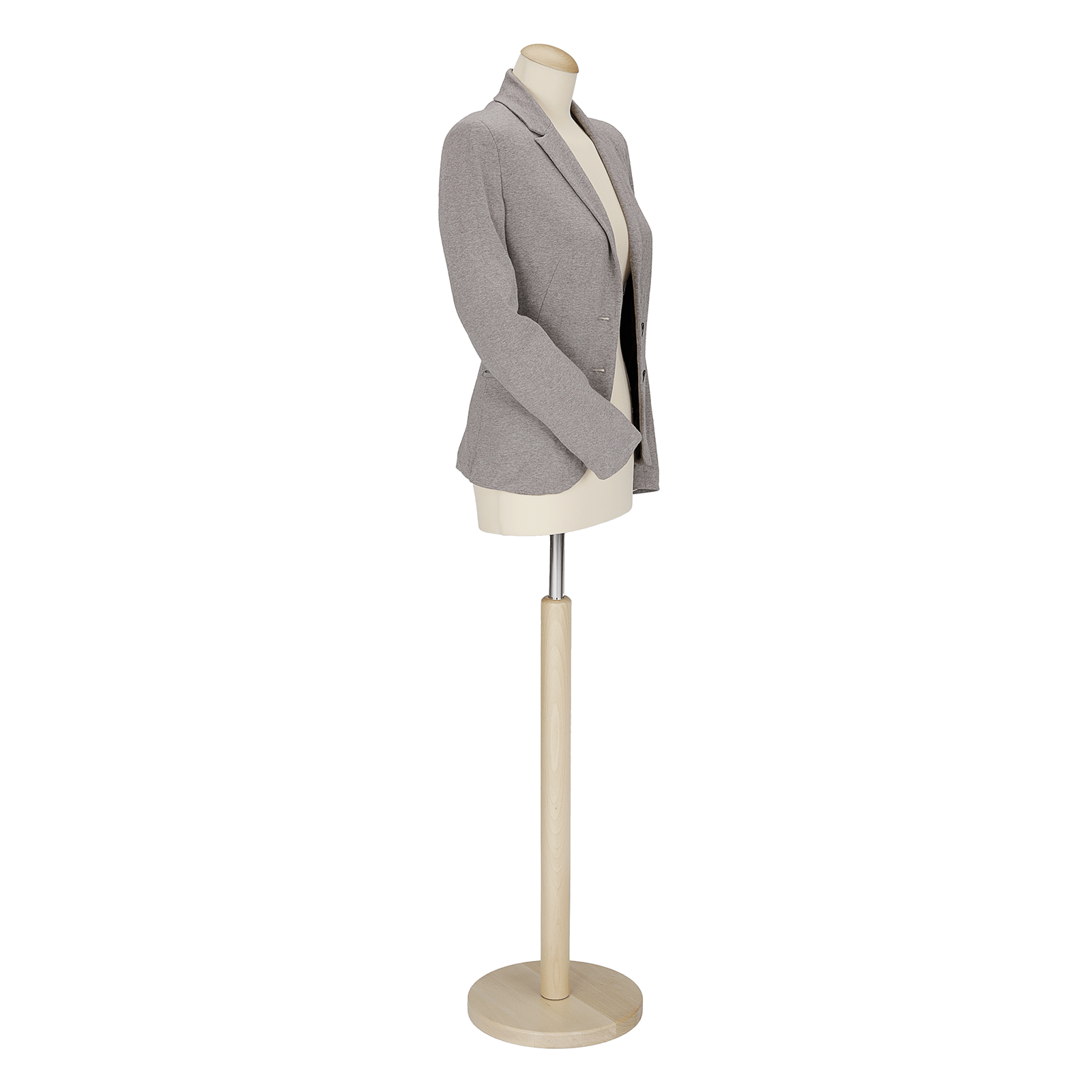 Maniquí de costura de mujer, busto de 72 cm, color crudo - roble claro - 2