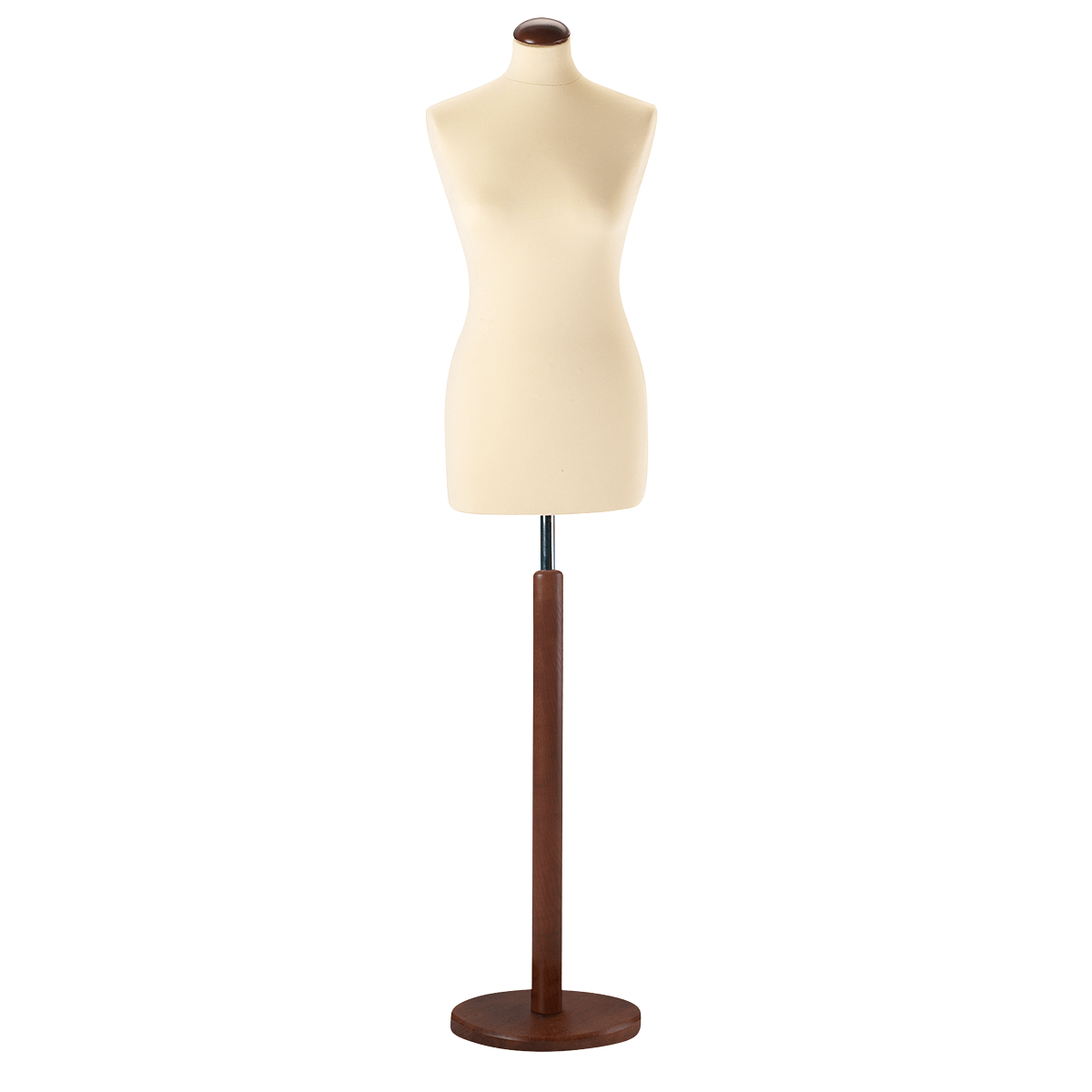 Maniquí de costura de mujer, busto de 72 cm, color crudo - nuez - 0