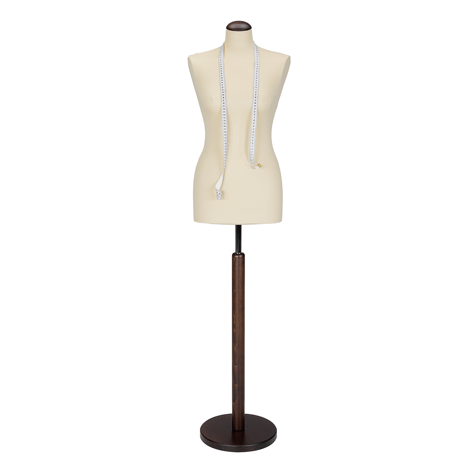 Maniquí de costura de mujer, busto de 72 cm, color crudo - nuez - 1