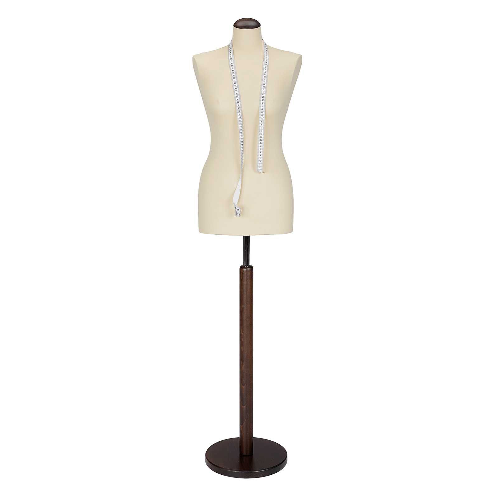 Maniquí de costura de mujer, busto de 72 cm, color crudo - nuez - 2