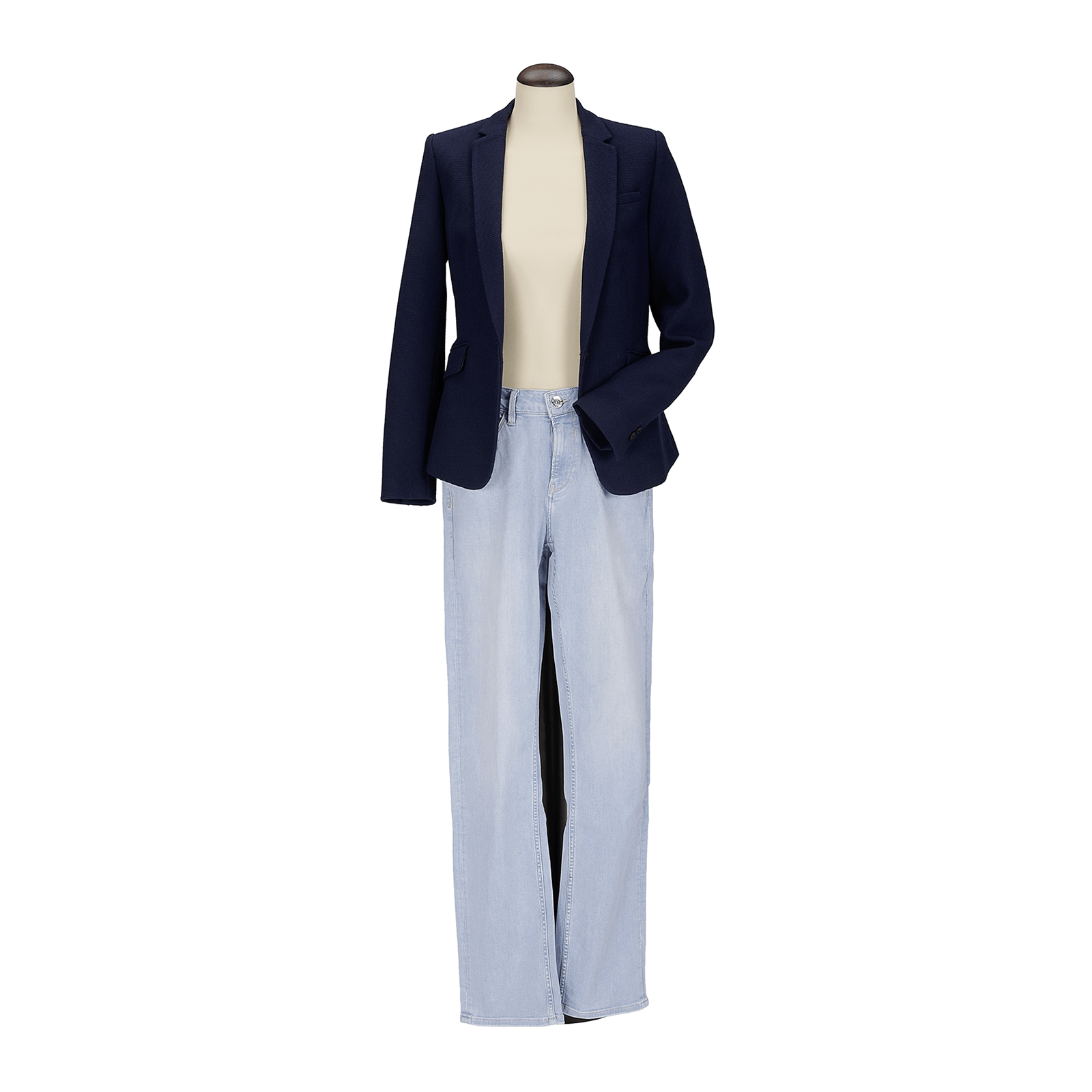 Maniquí de costura de mujer, busto de 72 cm, color crudo - nuez - 3