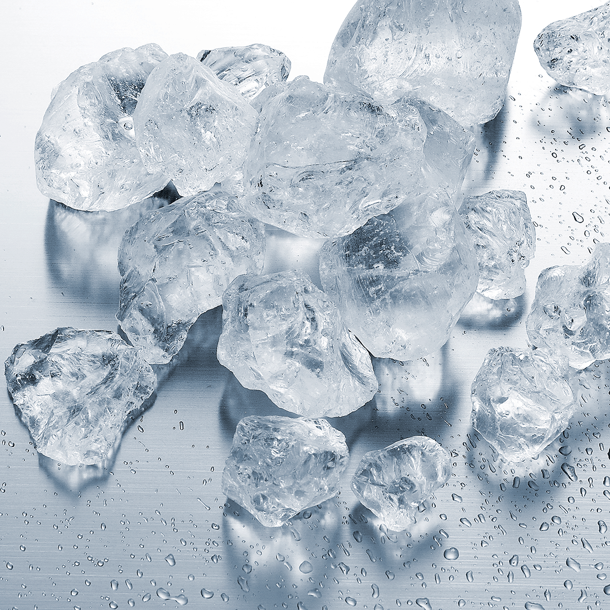Glace pilée déco en verre, 1 kg - 0