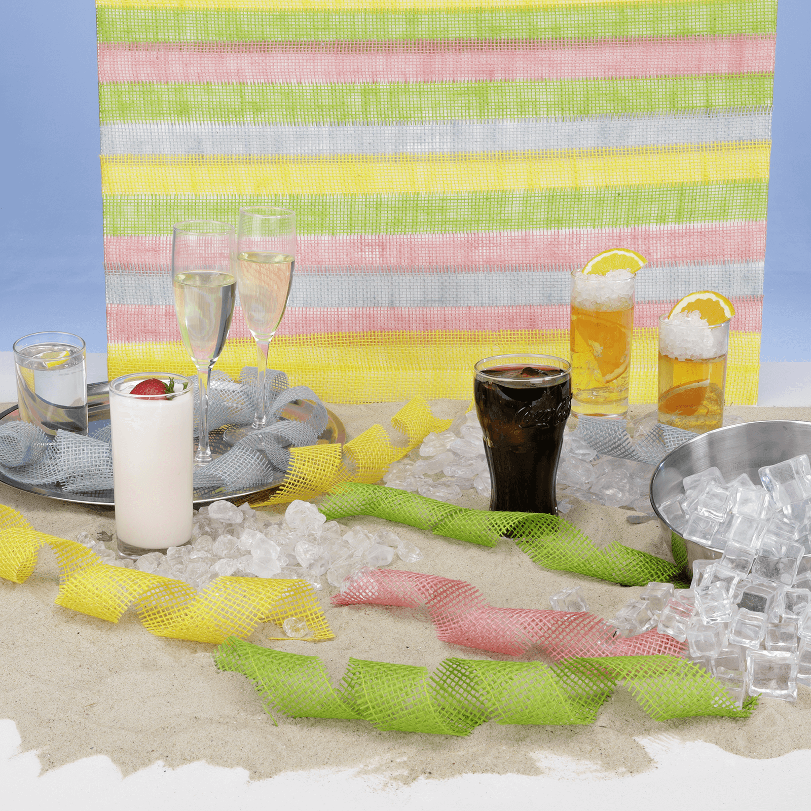 Glace pilée déco en verre, 1 kg - 2