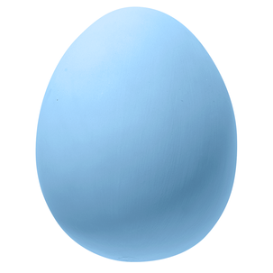 Huevo de Pascua gigante, color azul claro, 30 cm