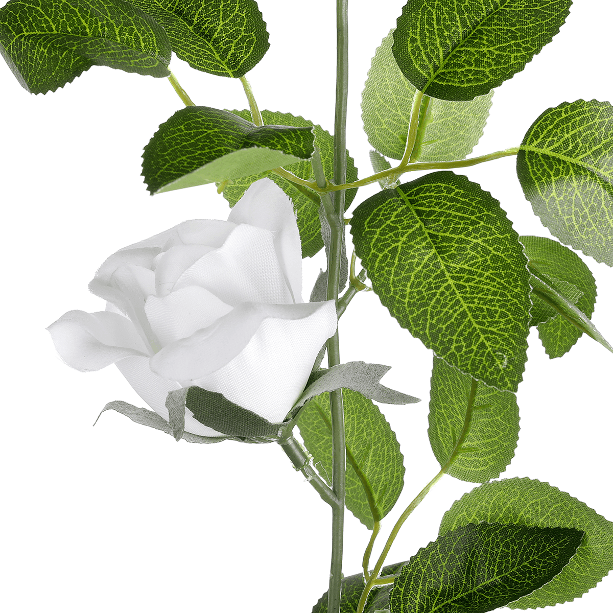 Guirlande de roses artificielles 180 cm, blanches - 2