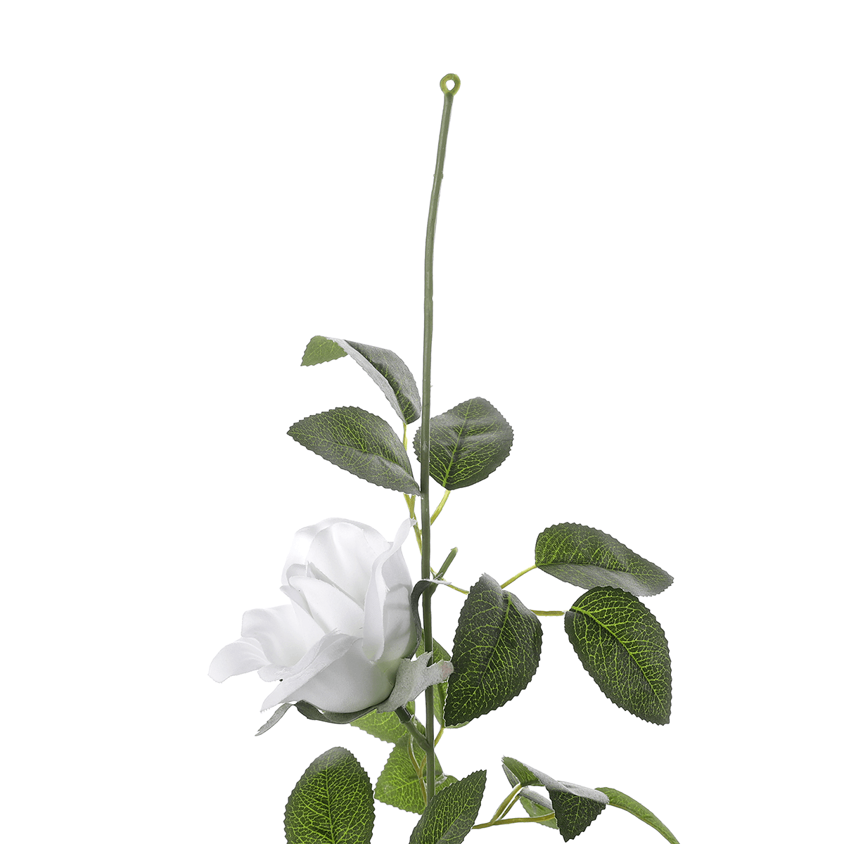 Guirlande de roses artificielles 180 cm, blanches - 3