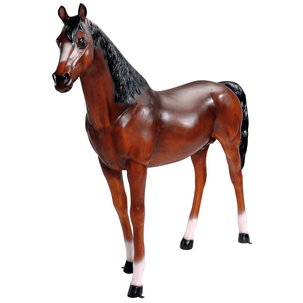 Deko-Pferd 195 cm hoch, braun