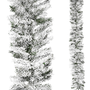 Tannengirlande beflockt 270 cm, 30 cm Ø