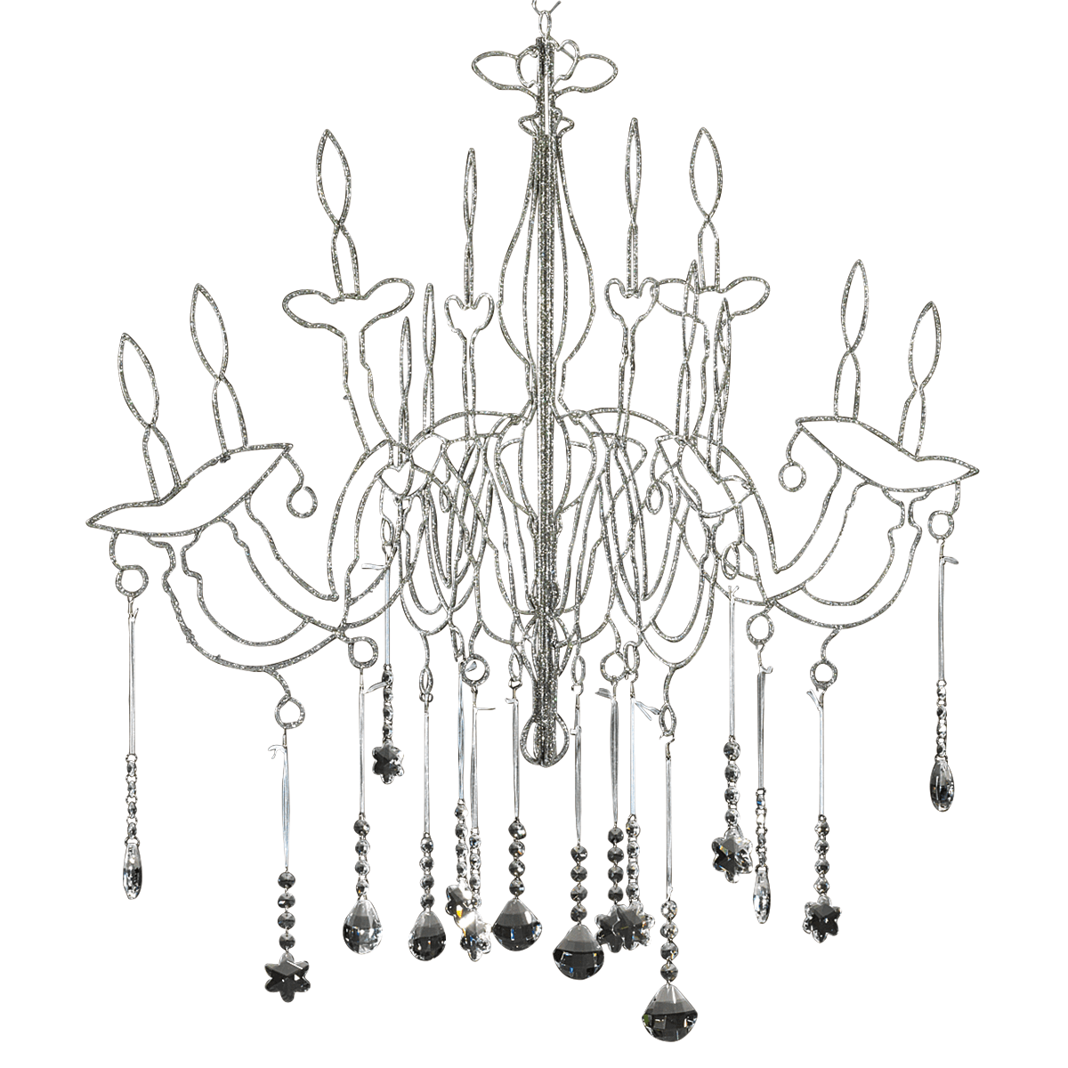 Lustre déco à décorer, long. 70 cm - 2