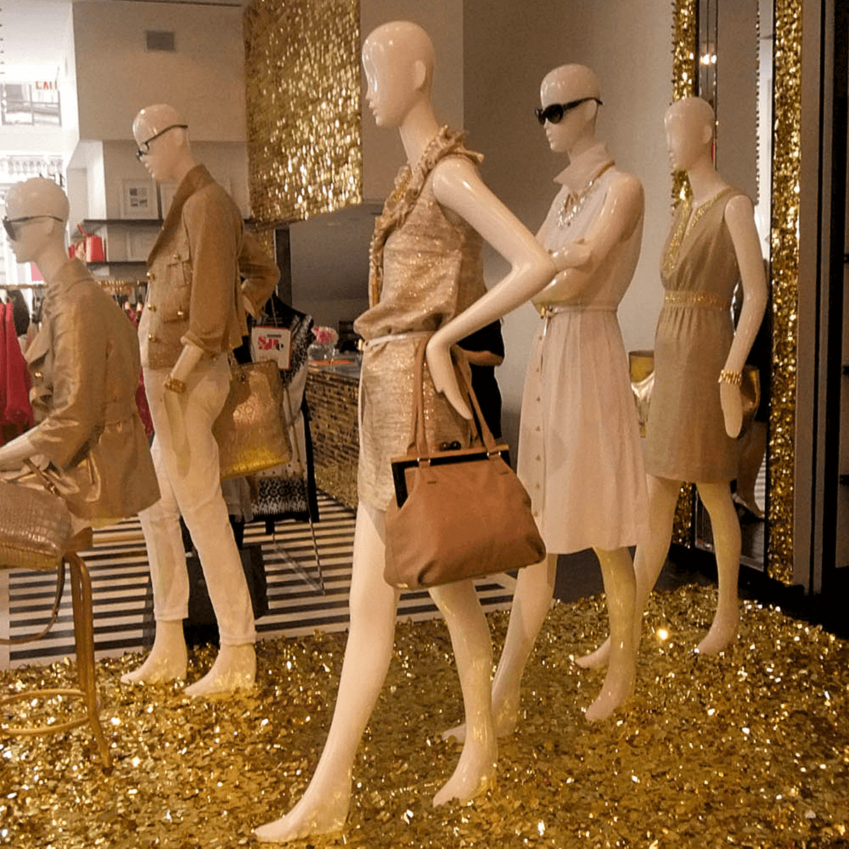 Die cut optic foil metallic 90 cm wide, gold - 10