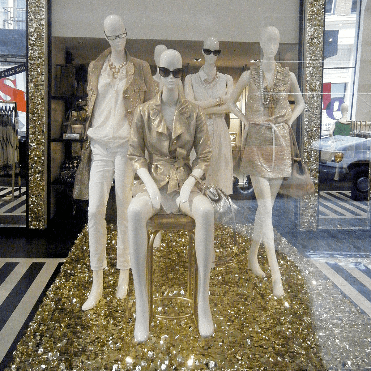 Die cut optic foil metallic 90 cm wide, gold - 11