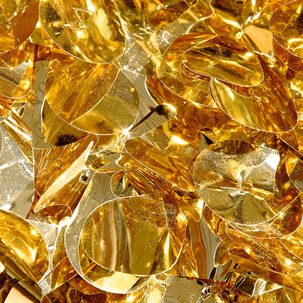 Stanzoptikfolie metallic 90 cm breit, gold