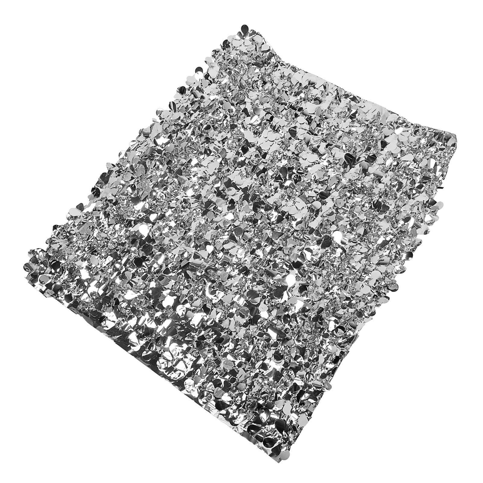 Stanzoptikfolie metallic 90 cm breit, silber - 1