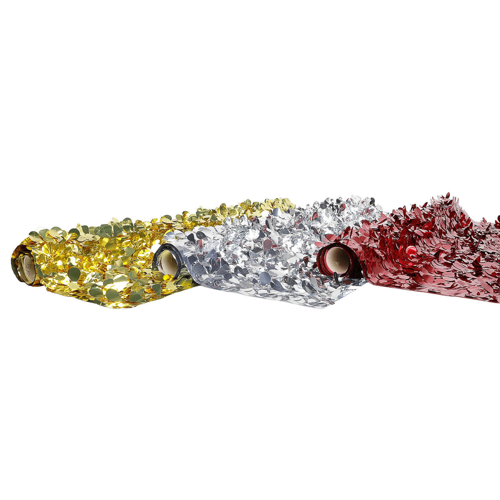 Stanzoptikfolie metallic 90 cm breit, silber - 16