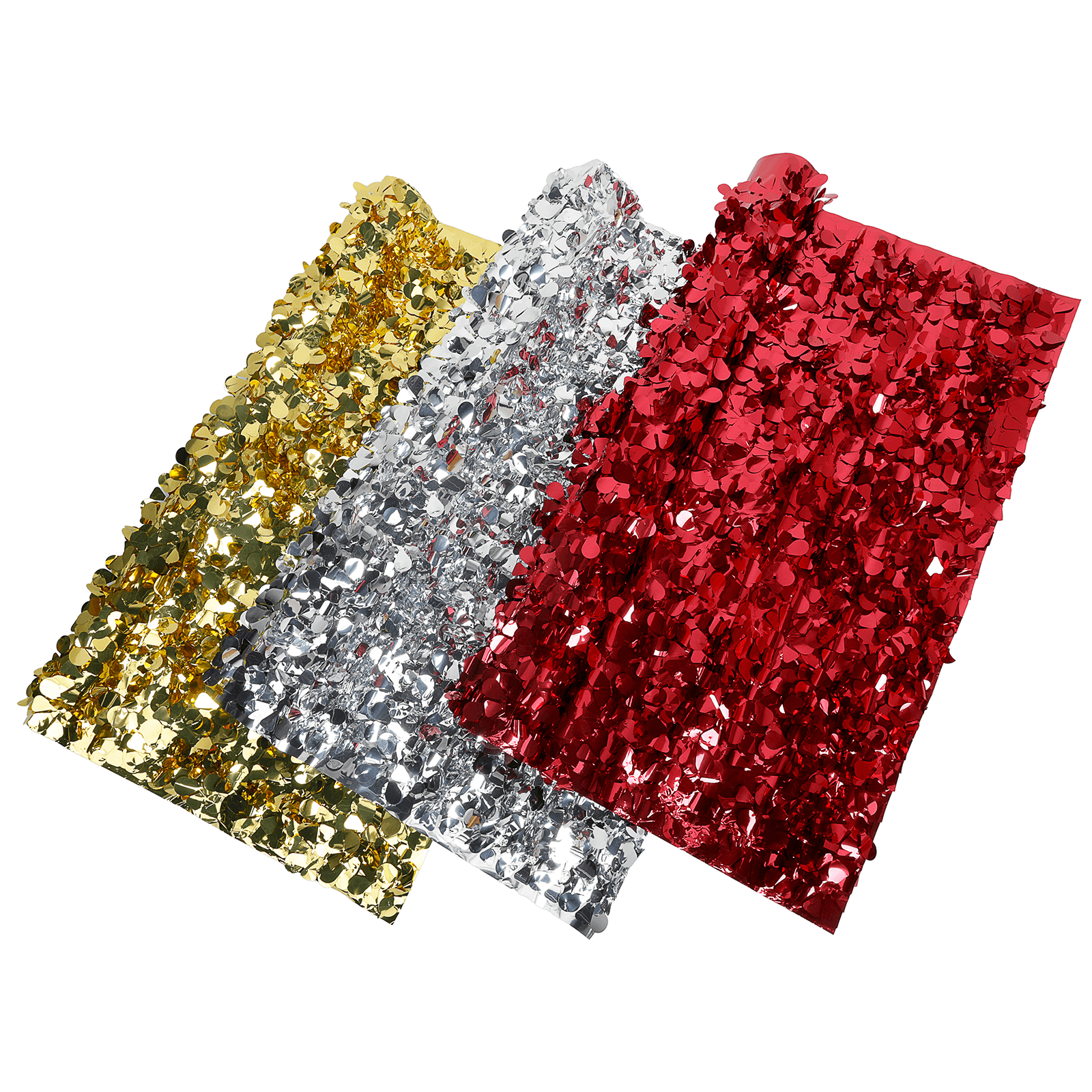 Stanzoptikfolie metallic 90 cm breit, silber - 15
