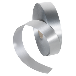 Polyamide ribbon, width 31 mm, silver