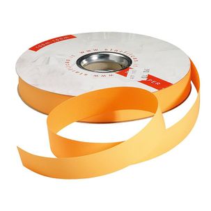 Poly ribbon "Bicolor", 19 mm, 100 m, orange