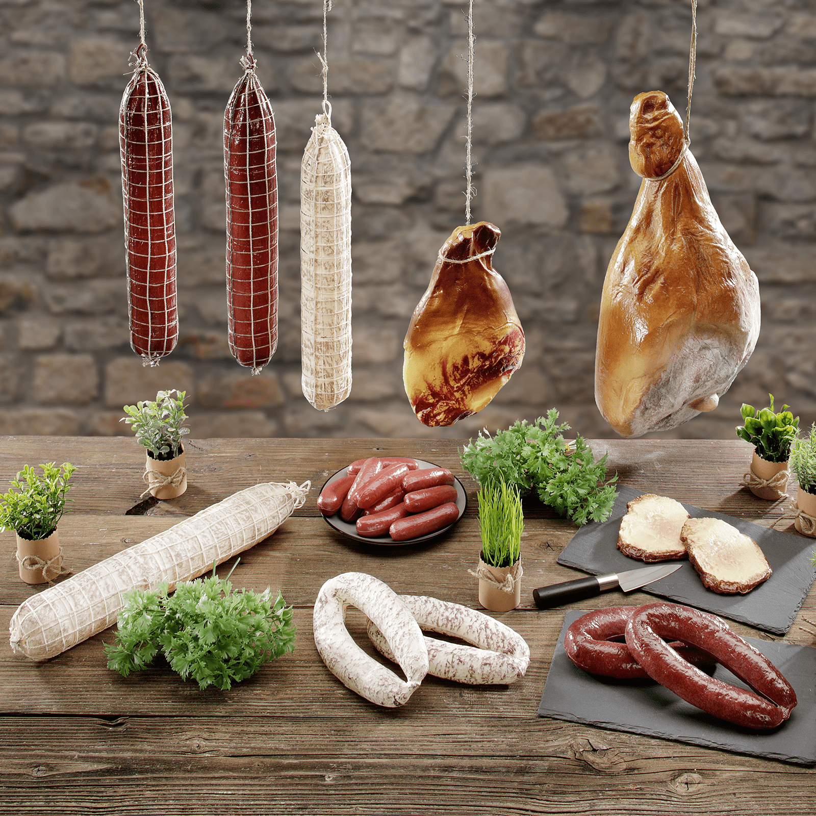 Saucisses factices, paquet de 10 pièces - 3