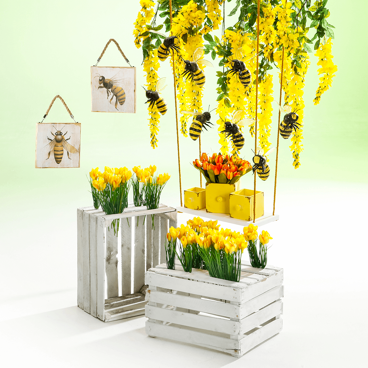Decorative bees replica 15 cm, 2 pcs - 5