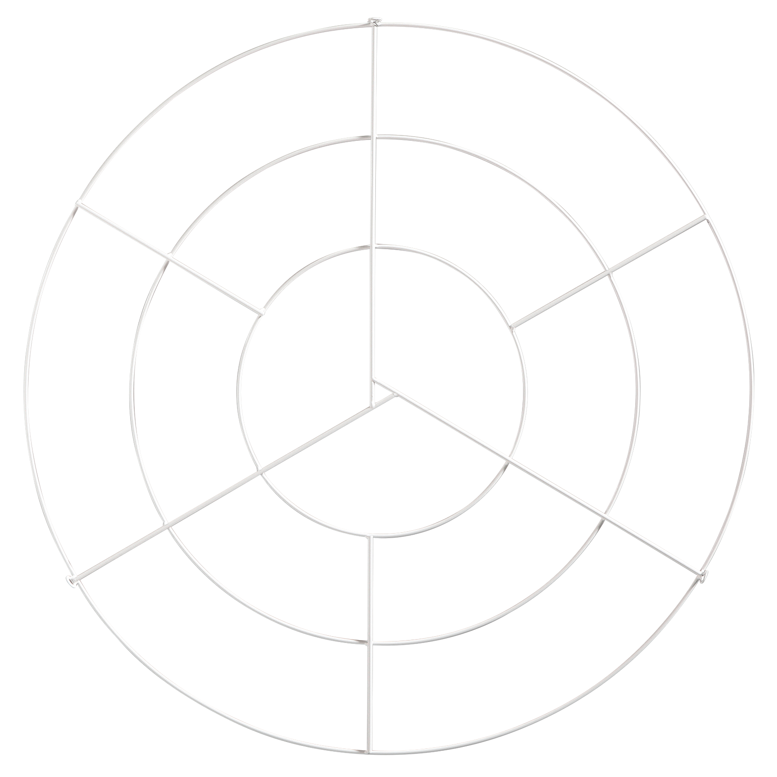 Rejilla para el techo anular blanca Ø 100 cm - 0