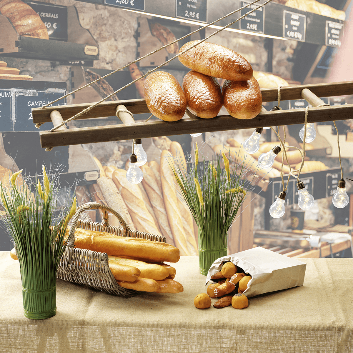 Bread food replica 33 cm - 4