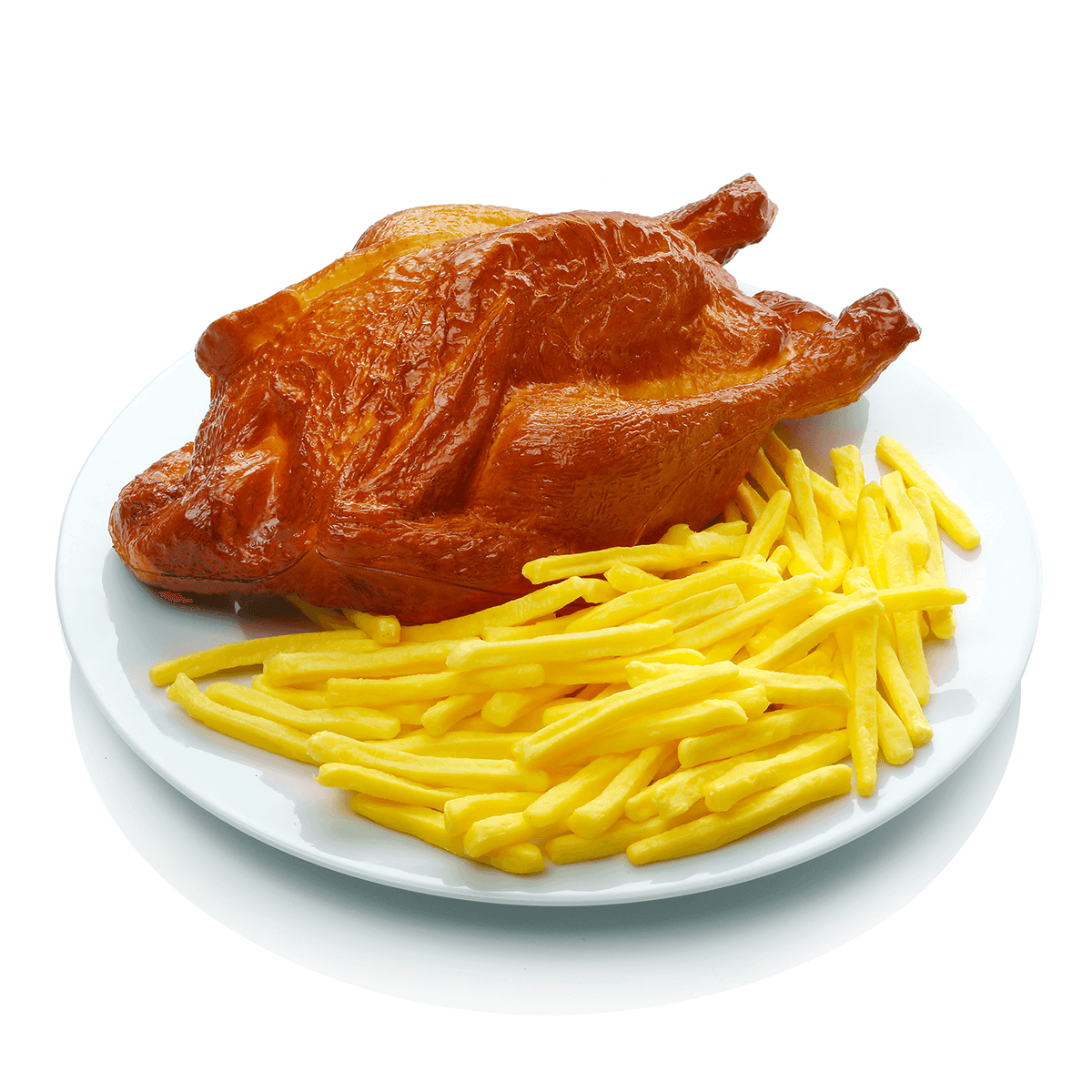 Hähnchen gegrillt Lebensmittel-Attrappe 23 cm - 3