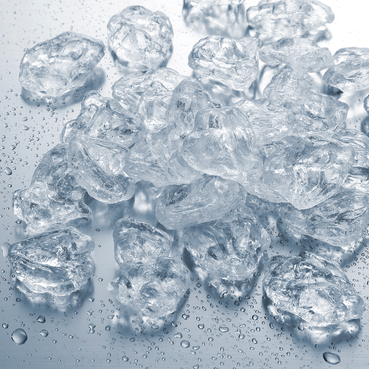 Plastic ice chunks food-safe, 50 pieces - 1