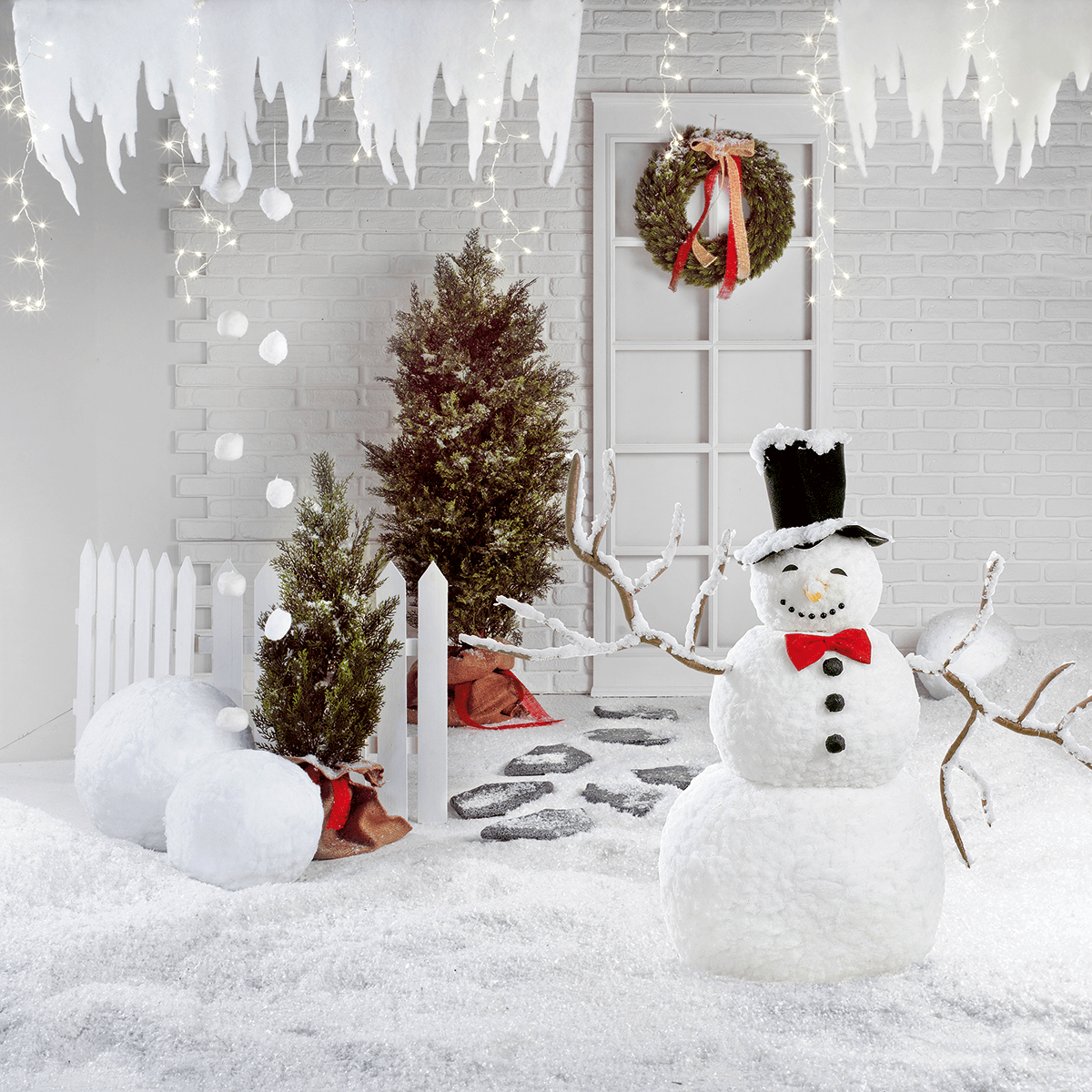 Snowman, height 120 cm - 3