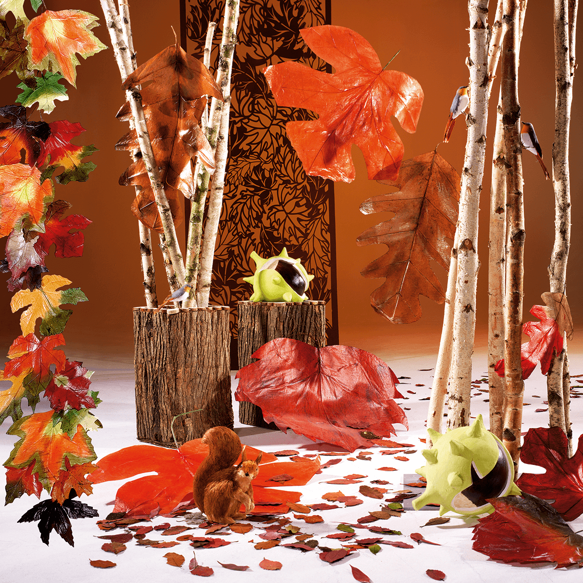 Decorative autumn leaves 80 cm, 3 pcs - 7 Decorative autumn leaves 80 cm, 3 pcs - 7