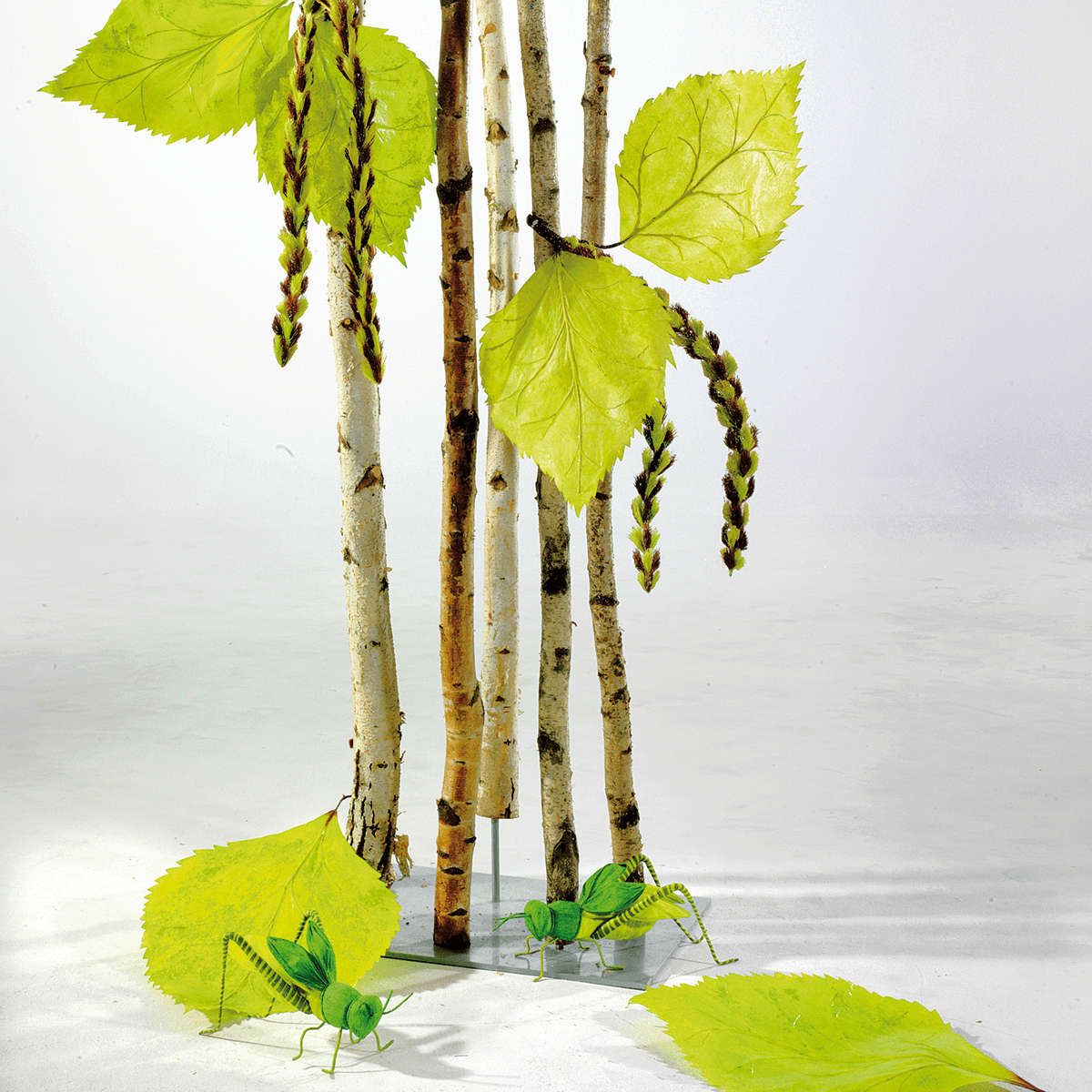 Decorative birch trunks 220 cm - 4