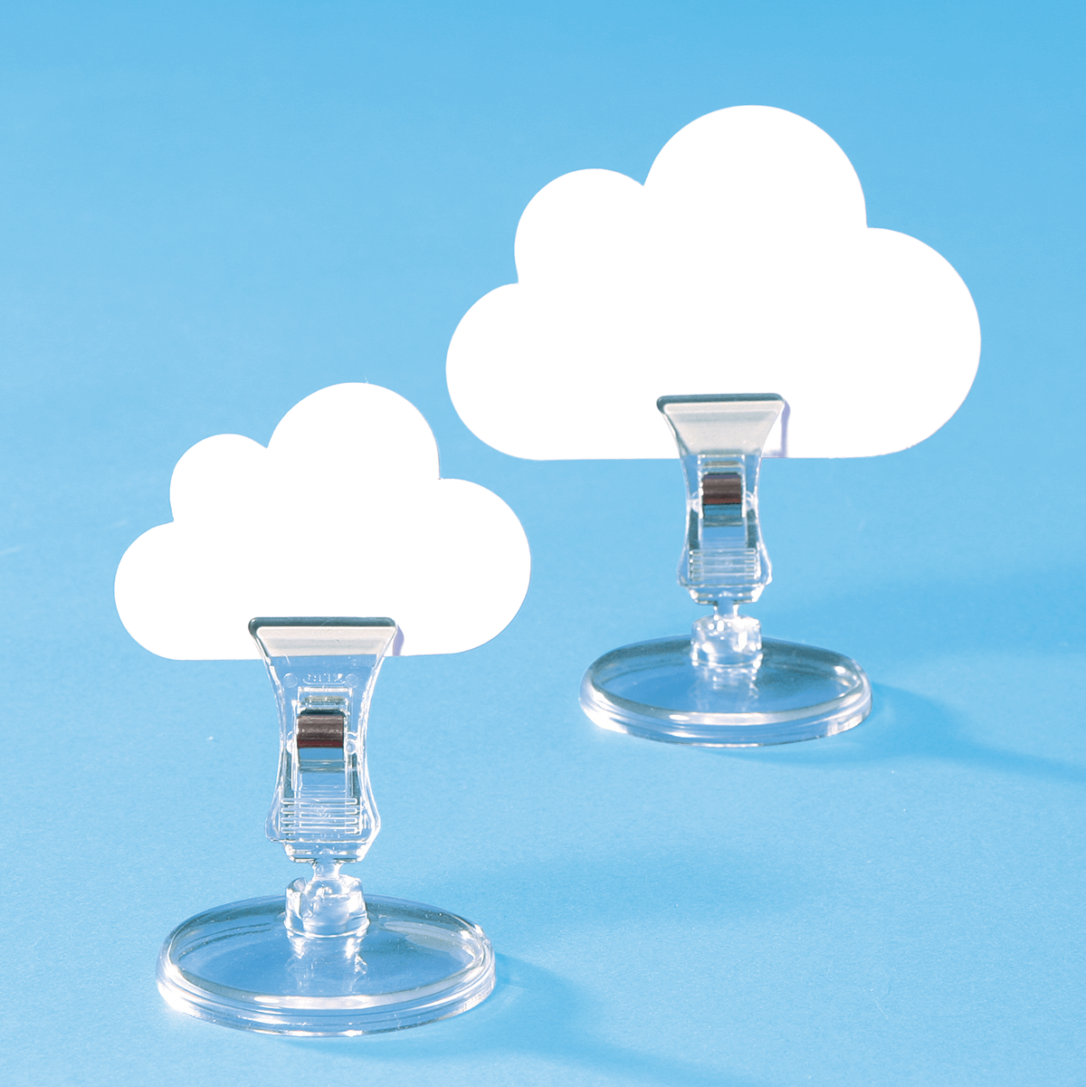 Price tag holder with clip, height 5 cm, 10 pcs - 5