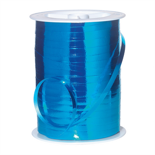 Ruban métallique brillant, larg. 5 mm, bleu clair