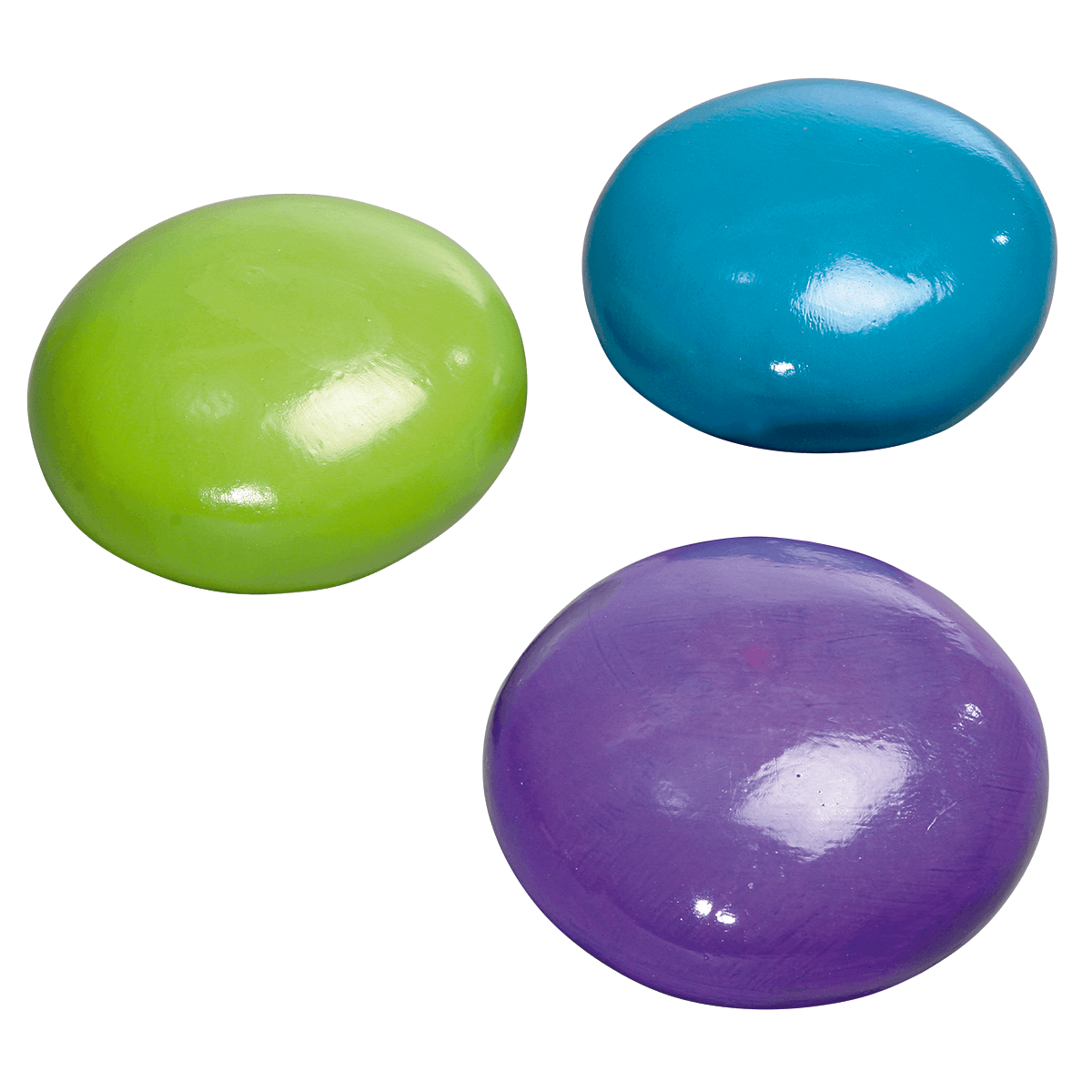 Lentejas de chocolate XXL alimento de imitación Ø 15 cm azul/verde/morado - 0