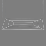 Treillis de plafond, rectangle blanc 120 x 80 cm