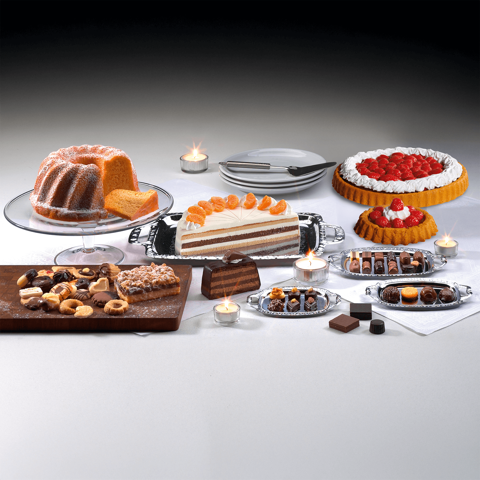 Anneau coupeur de gâteau factice 24 cm - 5