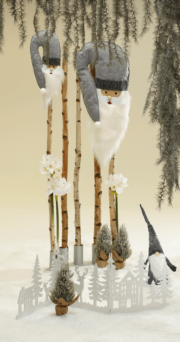 Troncos de abedul decorativos, 170 cm, 5 piezas - 7
