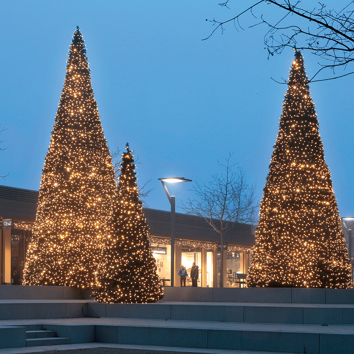 Arbre géant avec LED chaud, extérieur, 580 cm - 2