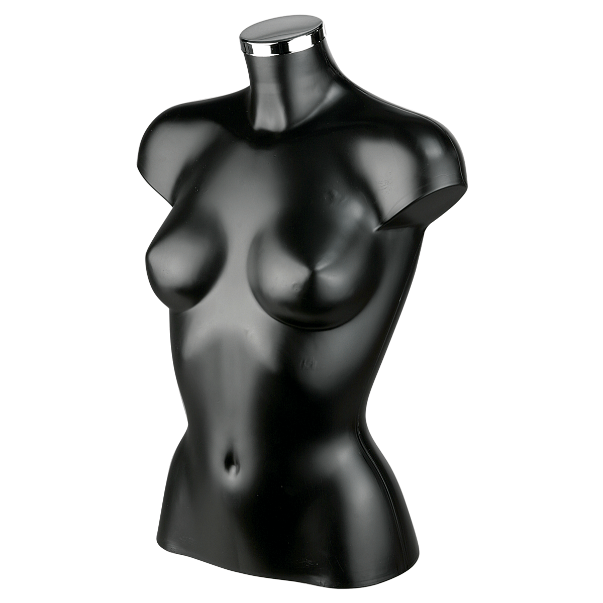 Kunststoff-Torso Dame lackiert 62 cm, schwarz - 0 Kunststoff-Torso Dame lackiert 62 cm, schwarz - 0