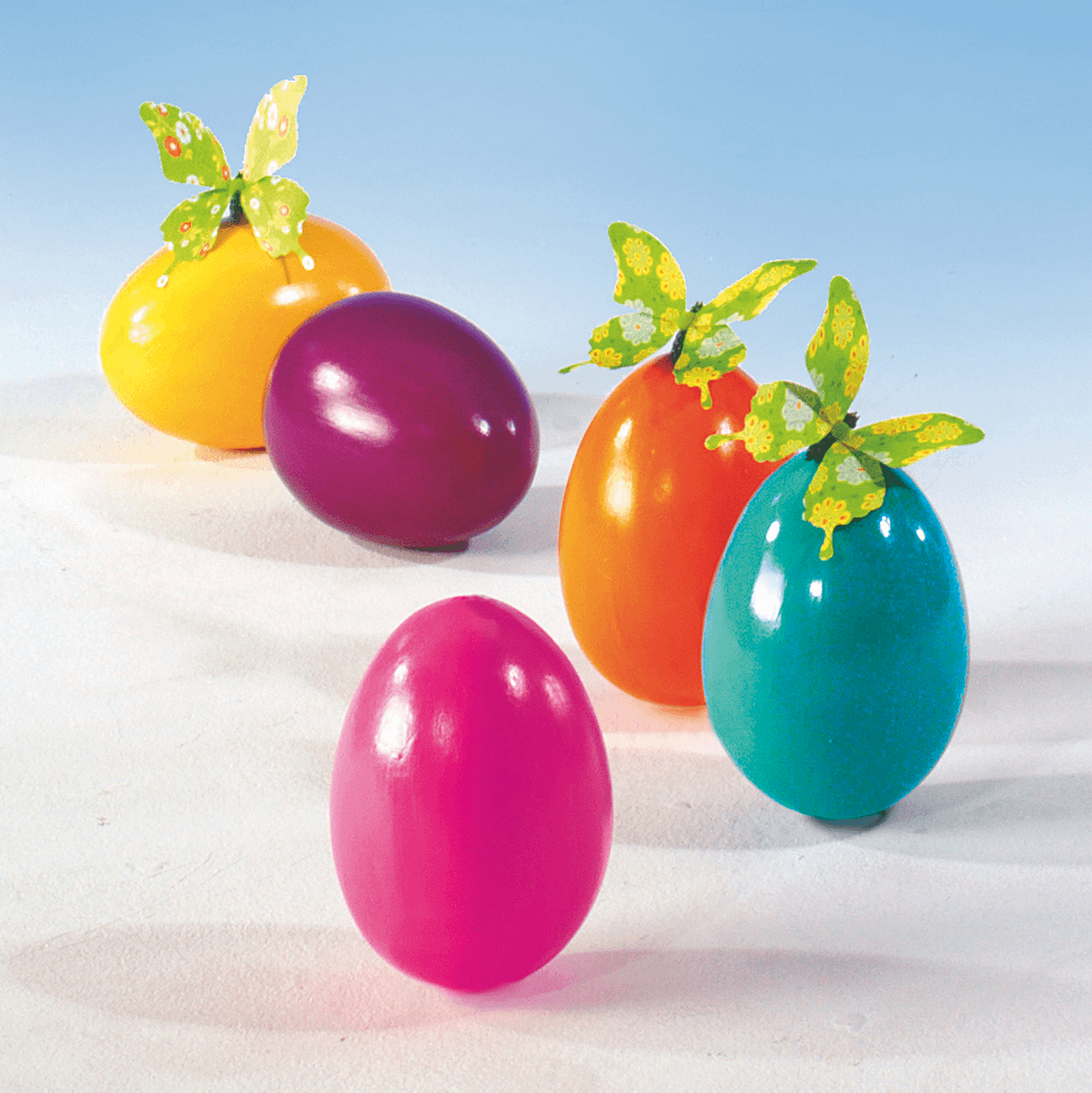 Decorative Easter egg yellow, 18 cm - 3