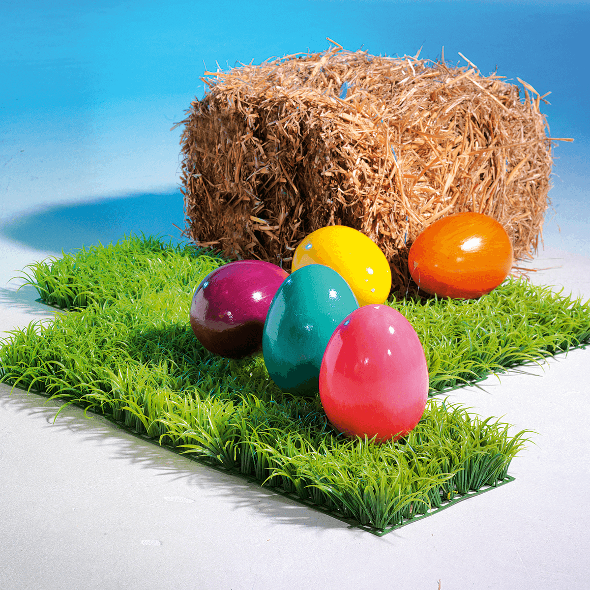 Decorative Easter egg yellow, 18 cm - 5