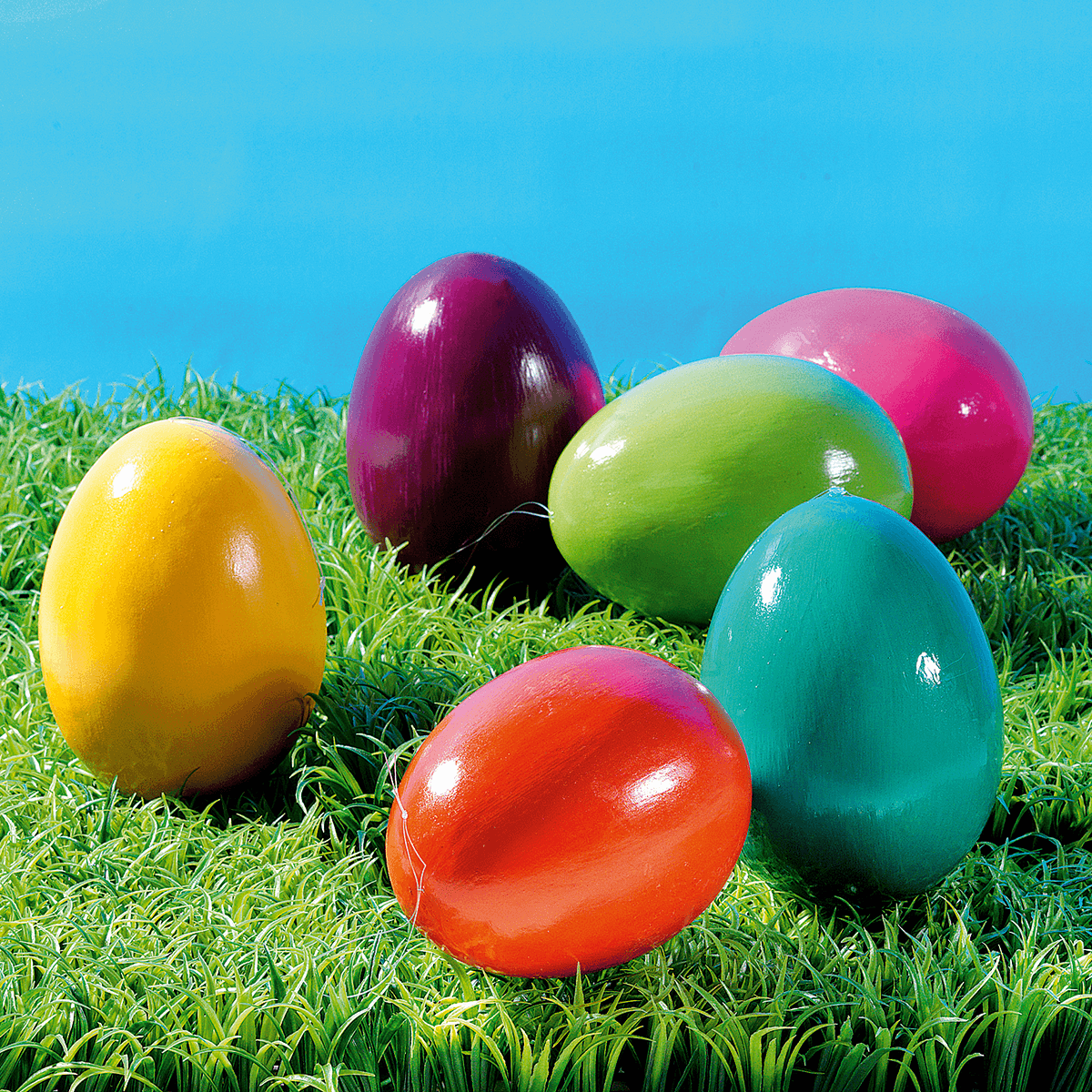 Decorative Easter egg pink, 18 cm - 6